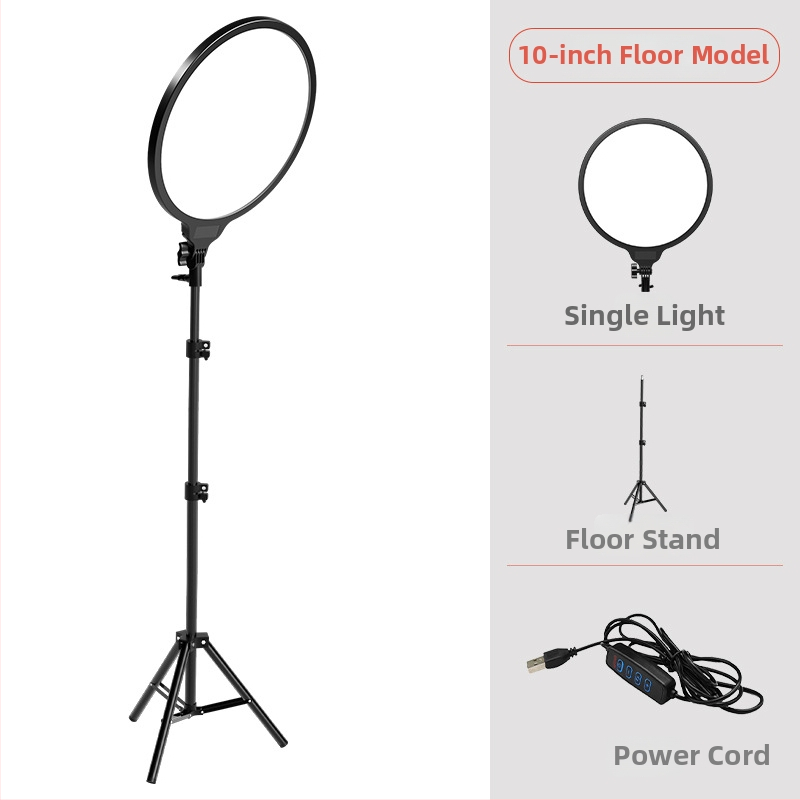 LED попълваща светлина за настолно стриймване, фотография и видеозаснемане – три температури на цветовете, 5V, под 10W, модел YM-Side Light Round Panel Light