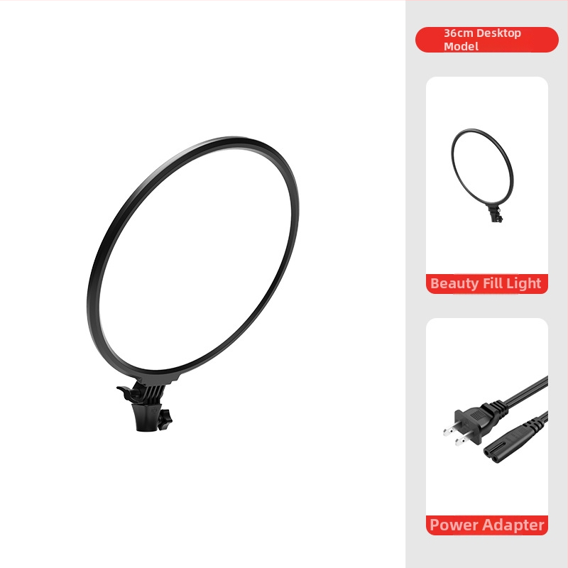 LED попълваща светлина за настолно стриймване, фотография и видеозаснемане – три температури на цветовете, 5V, под 10W, модел YM-Side Light Round Panel Light