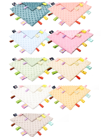 Small Tree House detský štvorcový šál na upokojenie, ultra hebký a savý, polyester-bavlna, pre dojčatá a malé deti