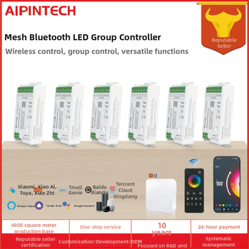 Ovládač osvetlenia MC100B od Aipin – stmievanie a ladenie farieb; 5-24V; jas 1-100%; IP20; diaľkové ovládanie