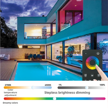 Ovládač osvetlenia MC100B od Aipin – stmievanie a ladenie farieb; 5-24V; jas 1-100%; IP20; diaľkové ovládanie