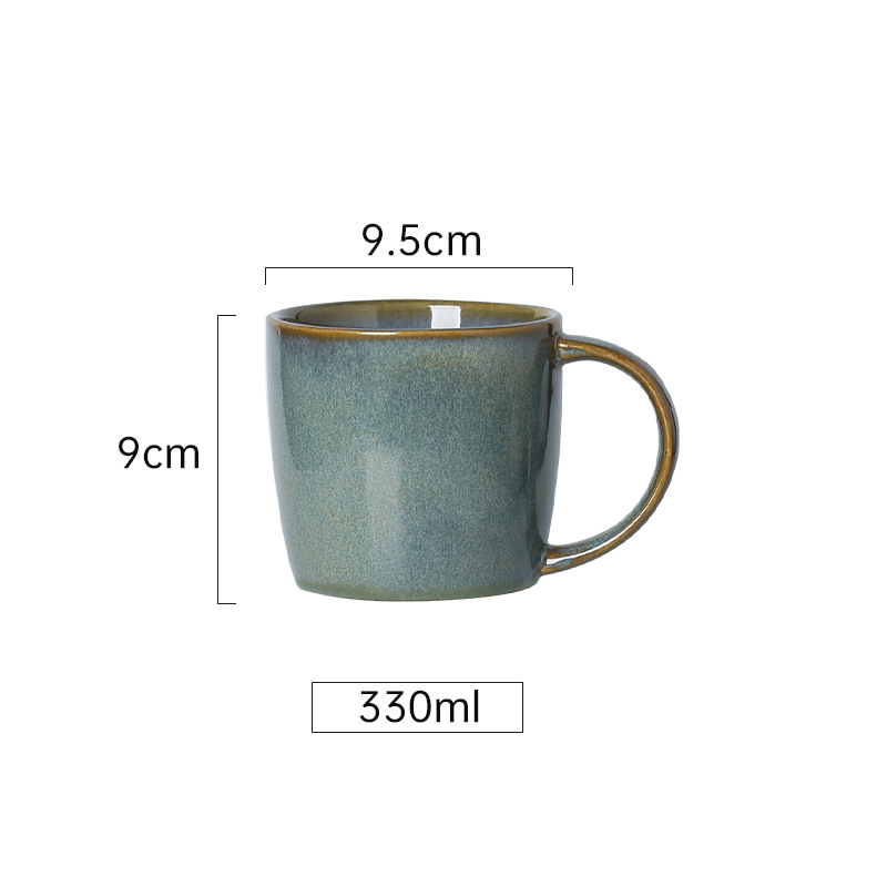 Κεραμικό φλυτζάνι, ρετρό στυλ, ανθεκτικό σε υψηλές θερμοκρασίες, κατάλληλο για φούρνο μικροκυμάτων, με εκτύπωση λογότυπου