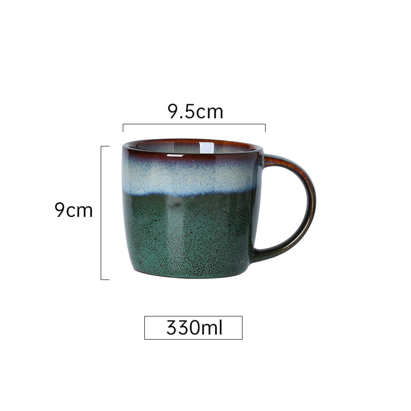 Κεραμικό φλυτζάνι, ρετρό στυλ, ανθεκτικό σε υψηλές θερμοκρασίες, κατάλληλο για φούρνο μικροκυμάτων, με εκτύπωση λογότυπου