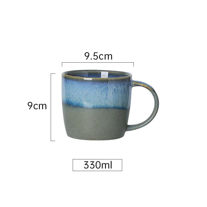 Κεραμικό φλυτζάνι, ρετρό στυλ, ανθεκτικό σε υψηλές θερμοκρασίες, κατάλληλο για φούρνο μικροκυμάτων, με εκτύπωση λογότυπου