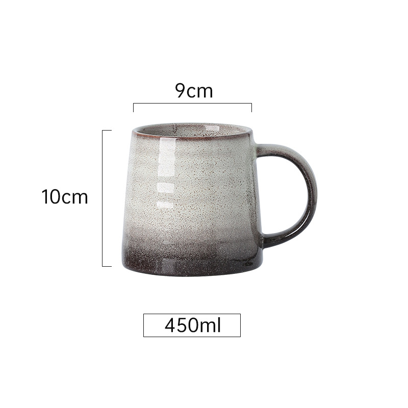 Κεραμικό φλυτζάνι, ρετρό στυλ, ανθεκτικό σε υψηλές θερμοκρασίες, κατάλληλο για φούρνο μικροκυμάτων, με εκτύπωση λογότυπου