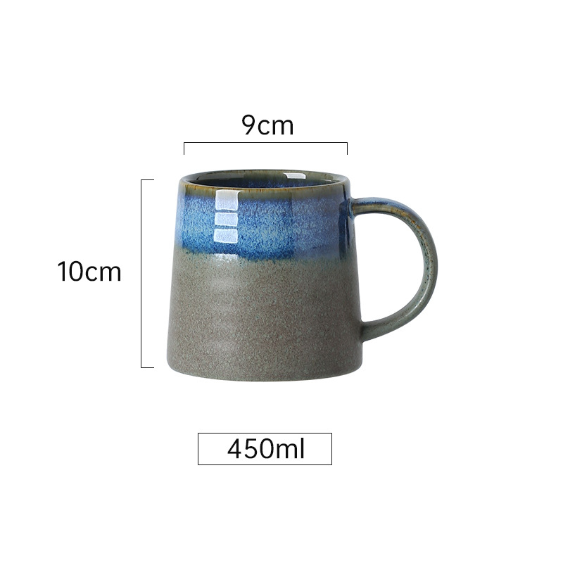 Κεραμικό φλυτζάνι, ρετρό στυλ, ανθεκτικό σε υψηλές θερμοκρασίες, κατάλληλο για φούρνο μικροκυμάτων, με εκτύπωση λογότυπου