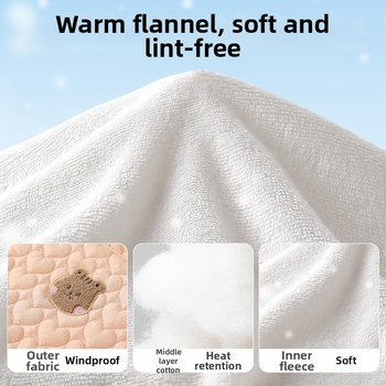 Покривало за количка за бебета с ветроустойчив плащ и презрамки, зимно удебелено одеяло, полиестер, за новородени до 3 години