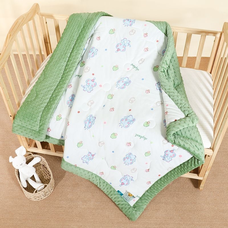 Бебешко одеяло JOYNCLEON – чист памук и полиестерна тъкан, пълнеж полиестер, пролет-есен, подходящо за деца до 6 години, модел Jyp189190