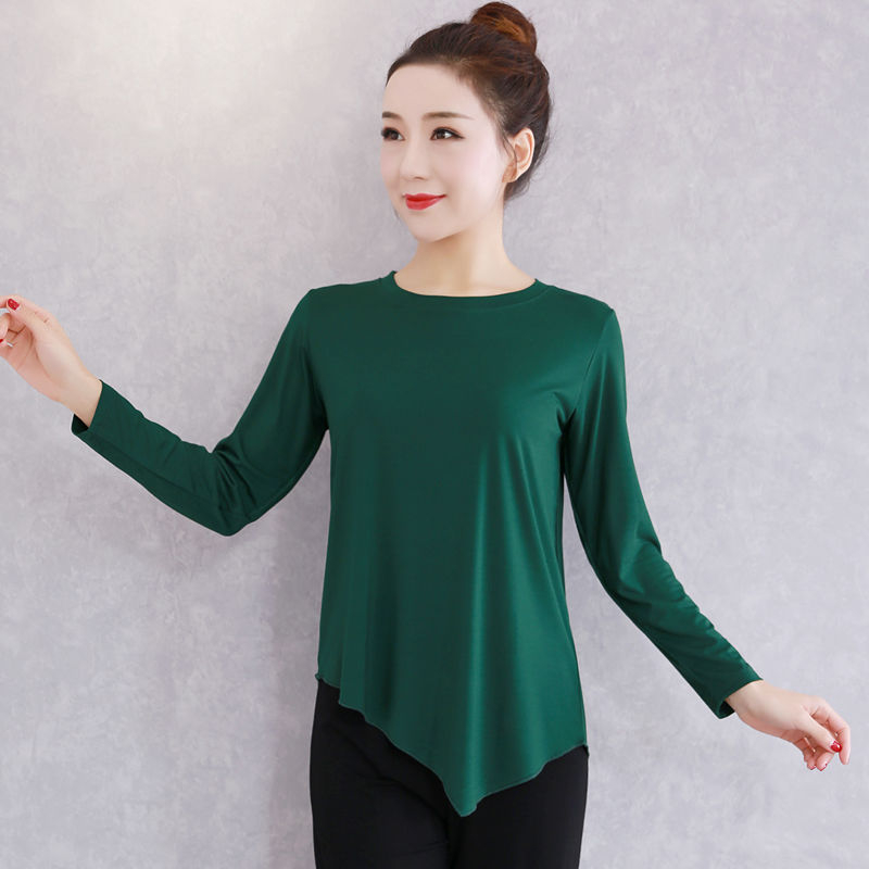 Ženské tanečné oblečenie – Moderné tanečné oblečenie s voľnými širokými nohami, vhodné na scénu a etnické/latino/balové tance (Modal, 98% Modal, jednofarebný vzor, celoročné použitie)