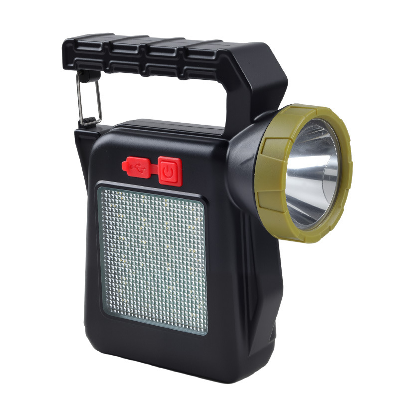 Solarna punjiva ručna radna svjetiljka s COB LED, 10W, 1800mAh, ručno generiranje energije