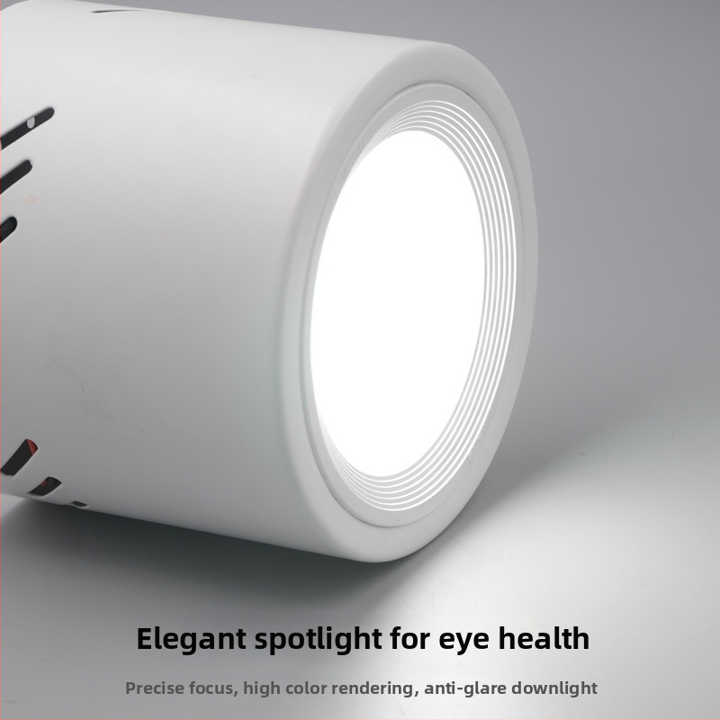 Kruhové LED downlight, povrchová montáž, 220V, hliníkový kryt, CE certifikát