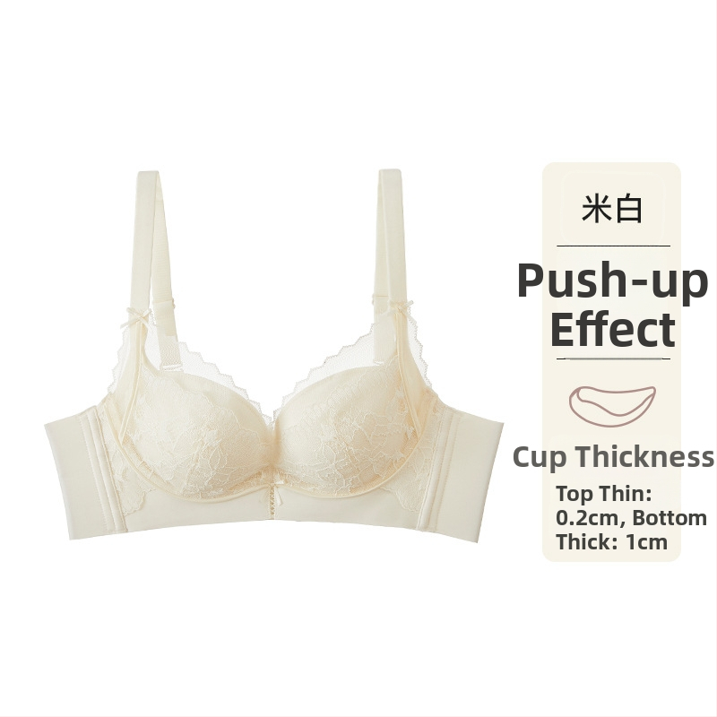Дантелен сутиен с push-up за събиране на силуета, основна материя нейлон, подплата модал, фиксирани презрамки, задна закопчалка с четири реда куки