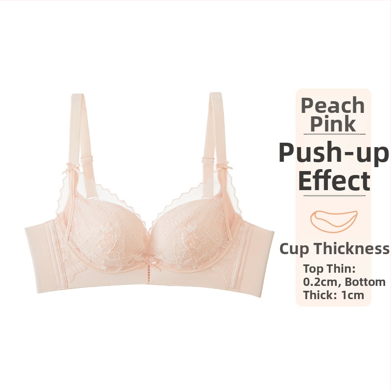 Дантелен сутиен с push-up за събиране на силуета, основна материя нейлон, подплата модал, фиксирани презрамки, задна закопчалка с четири реда куки