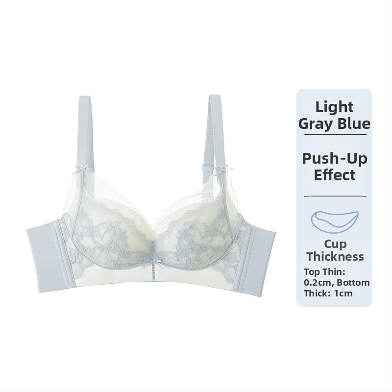 Дантелен сутиен с push-up за събиране на силуета, основна материя нейлон, подплата модал, фиксирани презрамки, задна закопчалка с четири реда куки