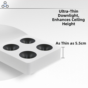 LED downlight, CRI ≥90, 220V, životnosť 50 000 h, hliníkové šasi