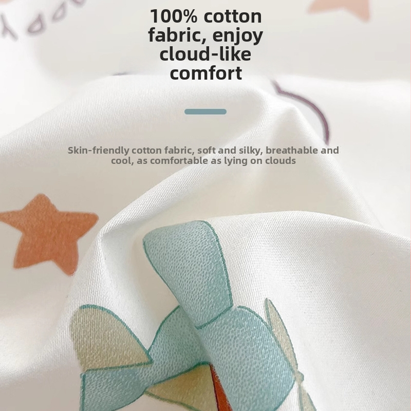 Vaikų latex pagalvės užvalkalas | stačiakampio formos, natūralus lateksas 90%+, medvilnės audinys