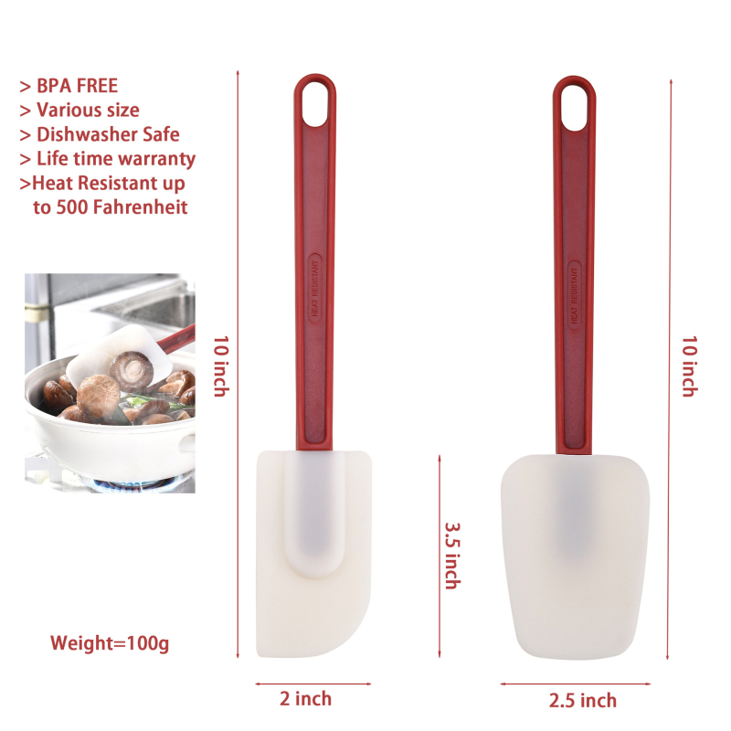 Kleidason 3-dielny silikonový set špachtiel s predĺženými rukoväťami na pečenie