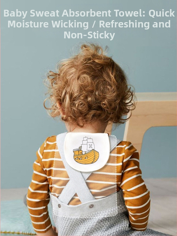 Detská osuška na pot, 2 kusy, bavlna nad 95%, značka Jieshi Bibi, pre novorodencov až do 1 roka, s karikatúrnym vzorom, nasávanie potu, bezpečnostná trieda A