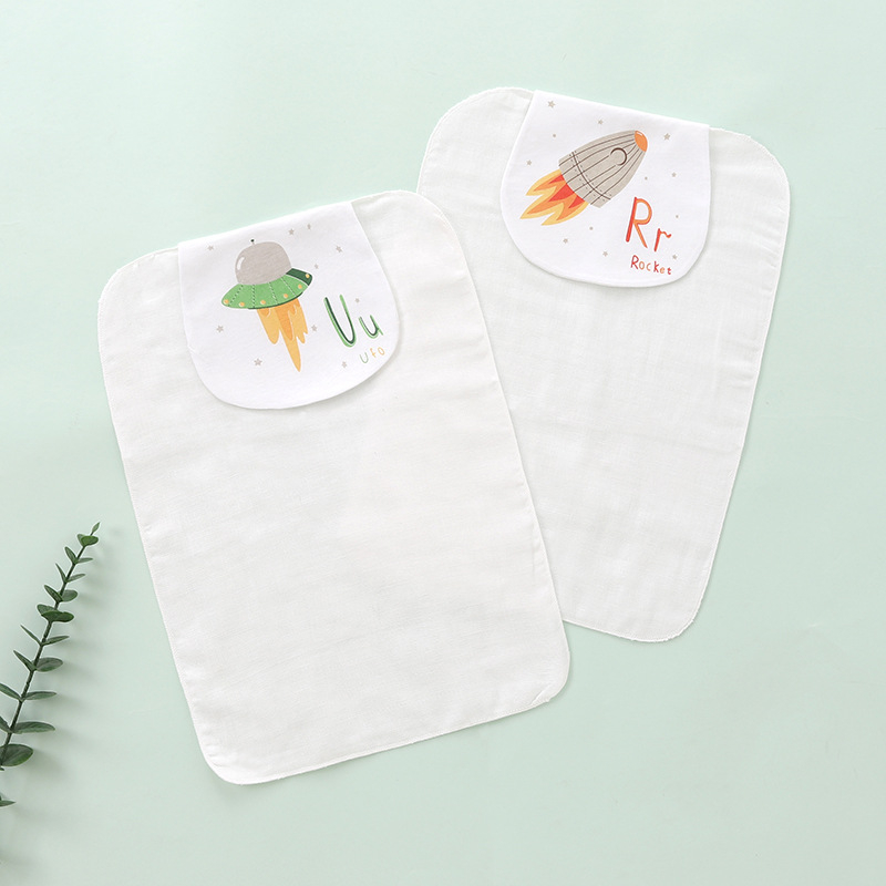 Detská osuška na pot, 2 kusy, bavlna nad 95%, značka Jieshi Bibi, pre novorodencov až do 1 roka, s karikatúrnym vzorom, nasávanie potu, bezpečnostná trieda A