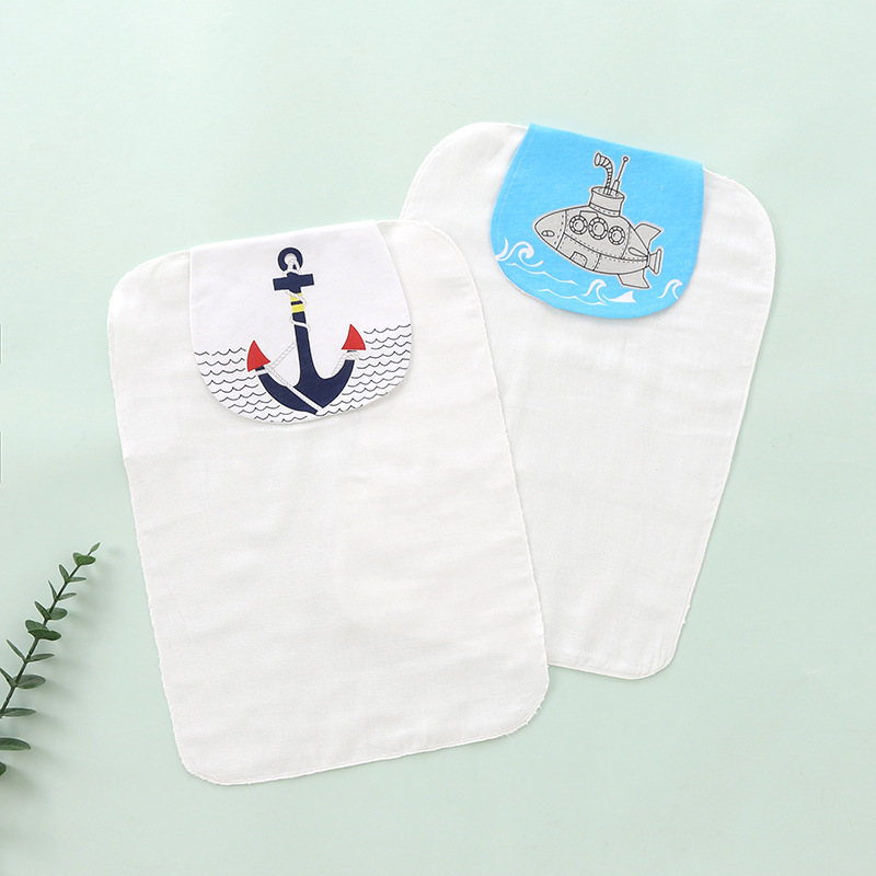 Detská osuška na pot, 2 kusy, bavlna nad 95%, značka Jieshi Bibi, pre novorodencov až do 1 roka, s karikatúrnym vzorom, nasávanie potu, bezpečnostná trieda A