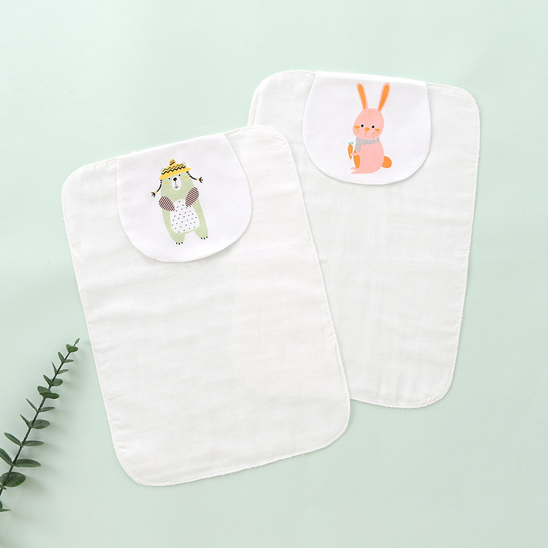 Detská osuška na pot, 2 kusy, bavlna nad 95%, značka Jieshi Bibi, pre novorodencov až do 1 roka, s karikatúrnym vzorom, nasávanie potu, bezpečnostná trieda A