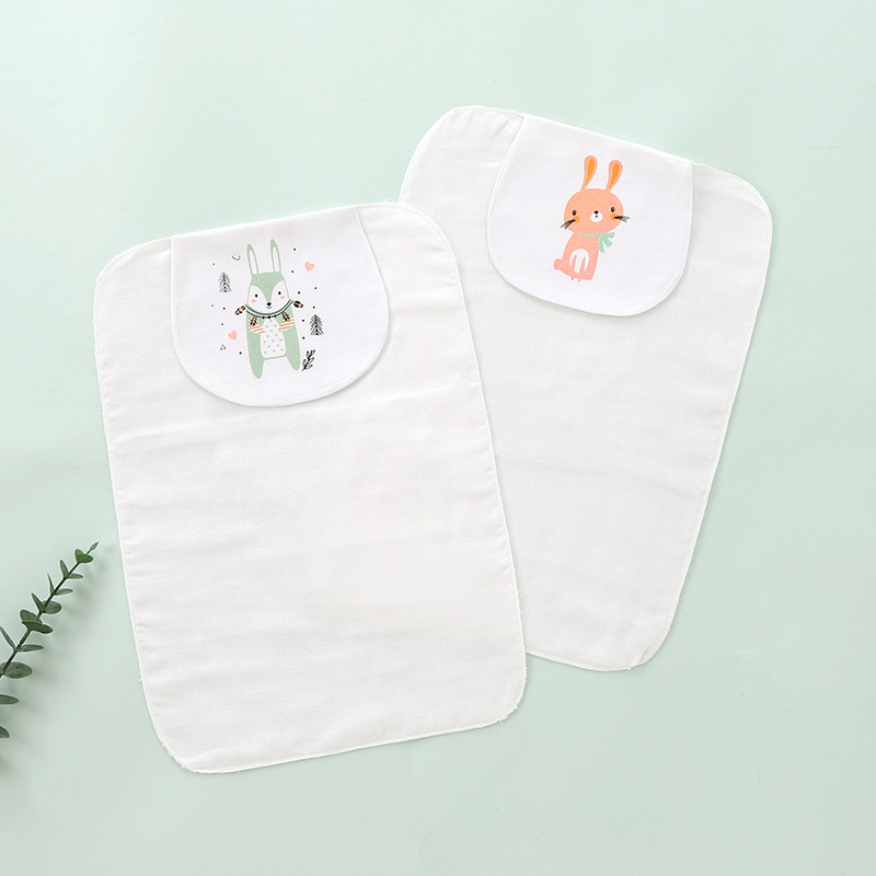 Detská osuška na pot, 2 kusy, bavlna nad 95%, značka Jieshi Bibi, pre novorodencov až do 1 roka, s karikatúrnym vzorom, nasávanie potu, bezpečnostná trieda A