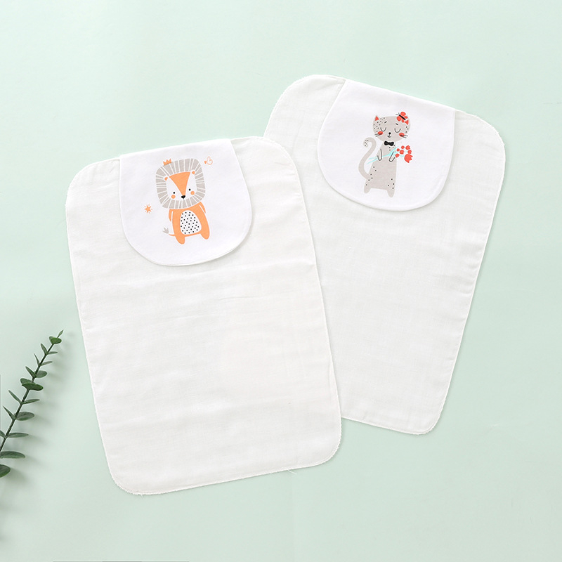 Detská osuška na pot, 2 kusy, bavlna nad 95%, značka Jieshi Bibi, pre novorodencov až do 1 roka, s karikatúrnym vzorom, nasávanie potu, bezpečnostná trieda A