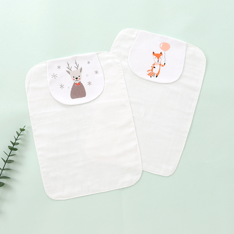 Detská osuška na pot, 2 kusy, bavlna nad 95%, značka Jieshi Bibi, pre novorodencov až do 1 roka, s karikatúrnym vzorom, nasávanie potu, bezpečnostná trieda A