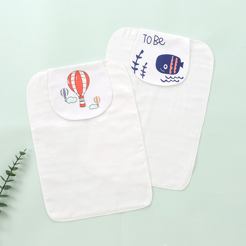 Detská osuška na pot, 2 kusy, bavlna nad 95%, značka Jieshi Bibi, pre novorodencov až do 1 roka, s karikatúrnym vzorom, nasávanie potu, bezpečnostná trieda A