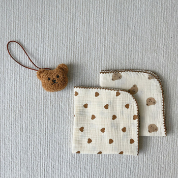 Ins Style Korejská detská mäkká štvorcová utierka – bavlna viac než 95%, unisex, absorbuje pot, pre deti 0–6 rokov