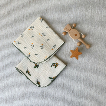 Ins Style Korejská detská mäkká štvorcová utierka – bavlna viac než 95%, unisex, absorbuje pot, pre deti 0–6 rokov