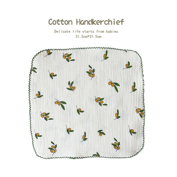 Ins Style Korejská detská mäkká štvorcová utierka – bavlna viac než 95%, unisex, absorbuje pot, pre deti 0–6 rokov