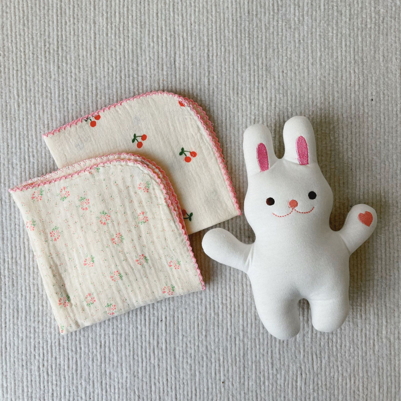 Ins Style Korejská detská mäkká štvorcová utierka – bavlna viac než 95%, unisex, absorbuje pot, pre deti 0–6 rokov