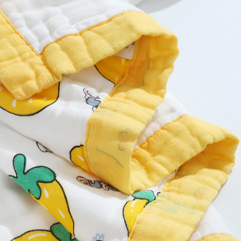 Detský gáza uterák do kúpeľa – hrubý na zimu, hmotnosť nad 500 g, priadza 40s, okrajové šitie, Jacquard, jednoduché tkanie, tlač loga, možnosť prispôsobenia