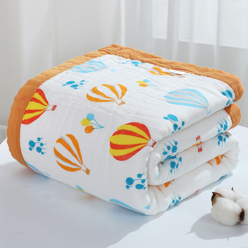 Detský gáza uterák do kúpeľa – hrubý na zimu, hmotnosť nad 500 g, priadza 40s, okrajové šitie, Jacquard, jednoduché tkanie, tlač loga, možnosť prispôsobenia