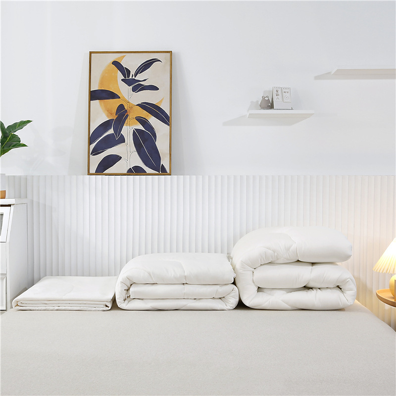 Detská trojčlenná súprava prikrývky s výplňou zo silkovej priadze na jar a jeseň, vhodné pre deti do 6 rokov, hmotnosť 0,55–1,0 kg