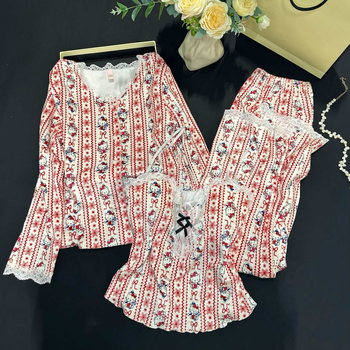 Noćni set za kućnu upotrebu – Island Velvet, debeo, 181–200 g/m², dugi rukavi