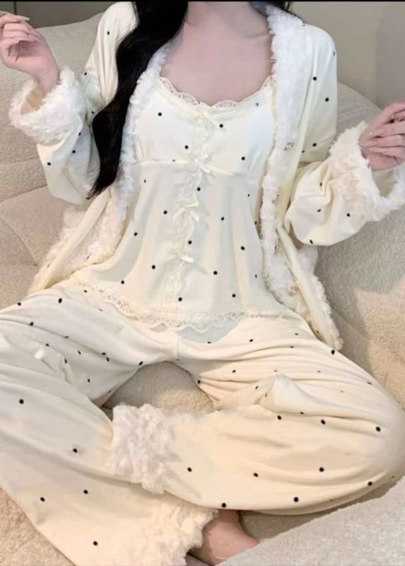 Noćni set za kućnu upotrebu – Island Velvet, debeo, 181–200 g/m², dugi rukavi