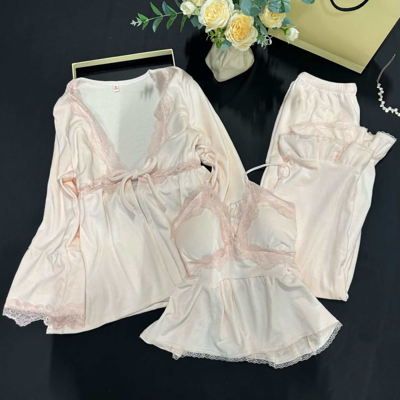 Noćni set za kućnu upotrebu – Island Velvet, debeo, 181–200 g/m², dugi rukavi