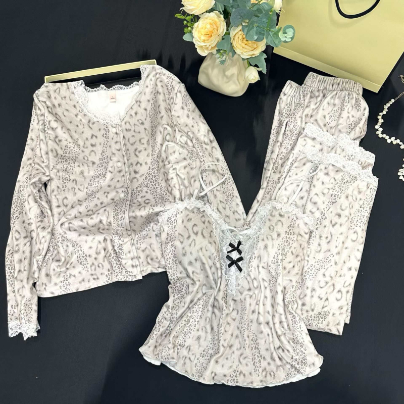 Noćni set za kućnu upotrebu – Island Velvet, debeo, 181–200 g/m², dugi rukavi