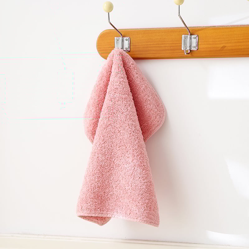 Detský štvorcový uterák z 100% bavlny, antibakteriálny, hrubý, okraj s háčikom na zavesenie, 105 g