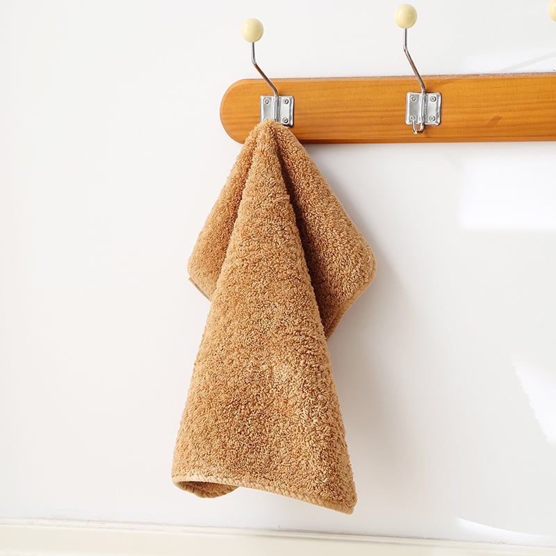 Detský štvorcový uterák z 100% bavlny, antibakteriálny, hrubý, okraj s háčikom na zavesenie, 105 g