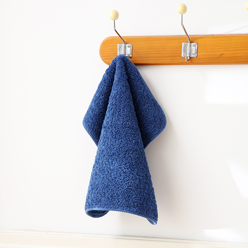 Detský štvorcový uterák z 100% bavlny, antibakteriálny, hrubý, okraj s háčikom na zavesenie, 105 g