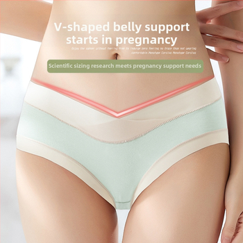 Tehotenské spodné prádlo z modalového materiálu s bavlnenou vložkou v rozkroku, priedušné, antibakteriálne, podpora brucha