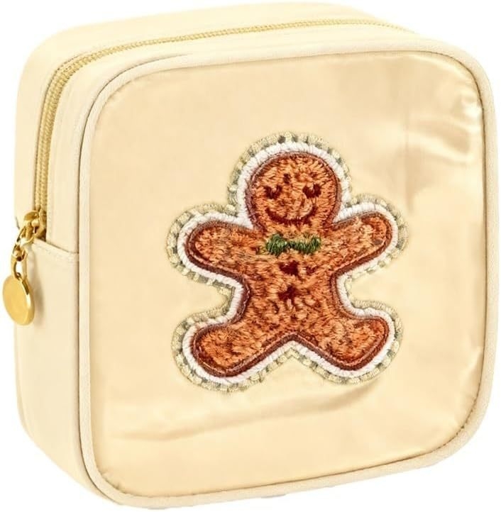 Taška na make-up z PVC, oválny tvar, zapínanie na zips, retiazková rukoväť, viacfunkčná a prenosná