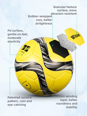 Тренировъчна футболна топка – PVC, машинна пришивка, № 3/4/5, подходяща за деца, марка witsar