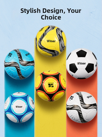 Тренировъчна футболна топка – PVC, машинна пришивка, № 3/4/5, подходяща за деца, марка witsar