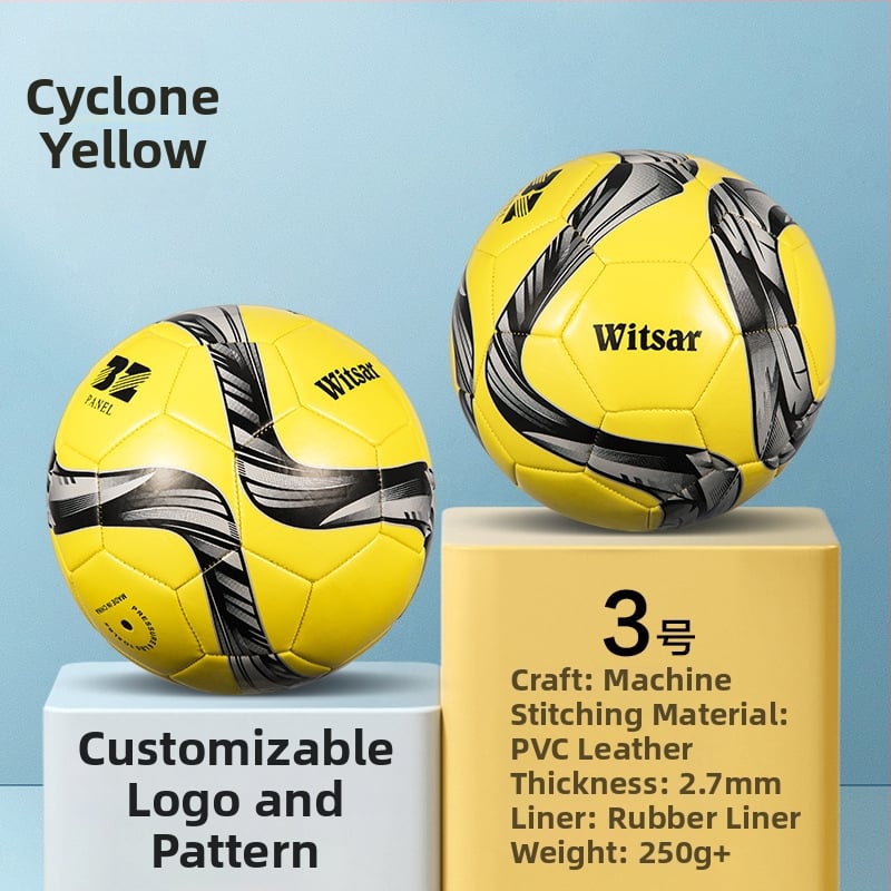 Тренировъчна футболна топка – PVC, машинна пришивка, № 3/4/5, подходяща за деца, марка witsar