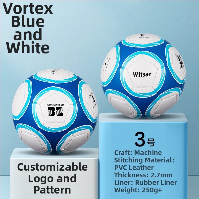 Тренировъчна футболна топка – PVC, машинна пришивка, № 3/4/5, подходяща за деца, марка witsar