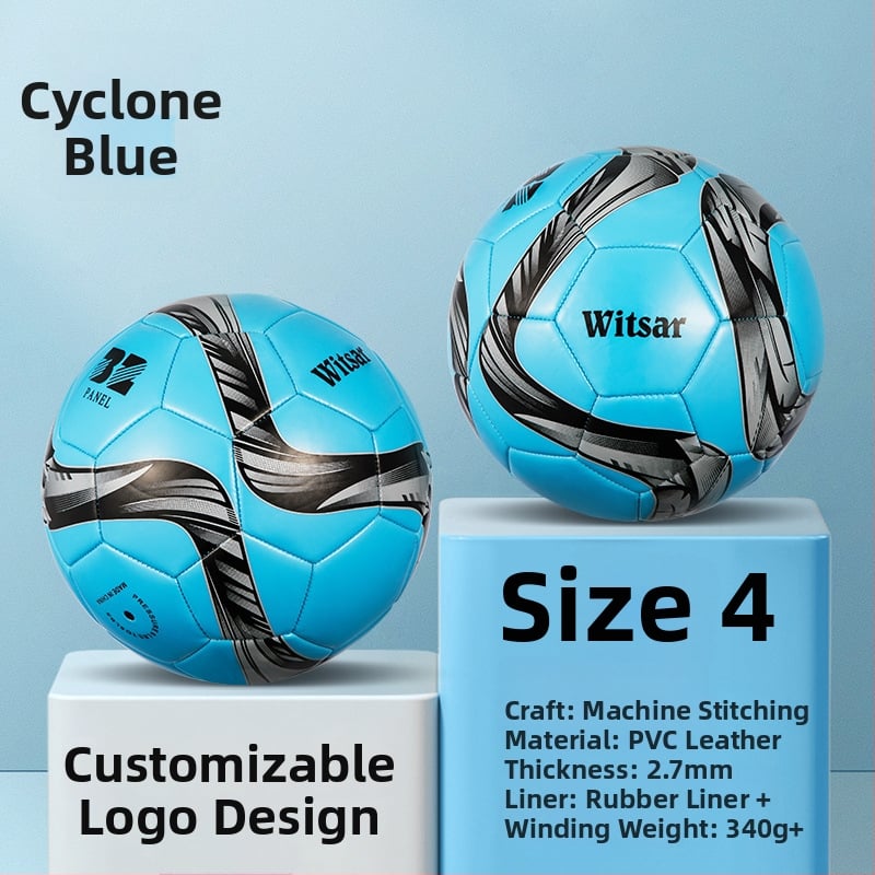 Тренировъчна футболна топка – PVC, машинна пришивка, № 3/4/5, подходяща за деца, марка witsar